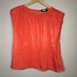DKNY Women’s Coral Sleeveless Blouse‎ Size L Lightweight Dressy Top